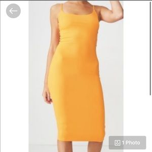 Yellow Midi Dress